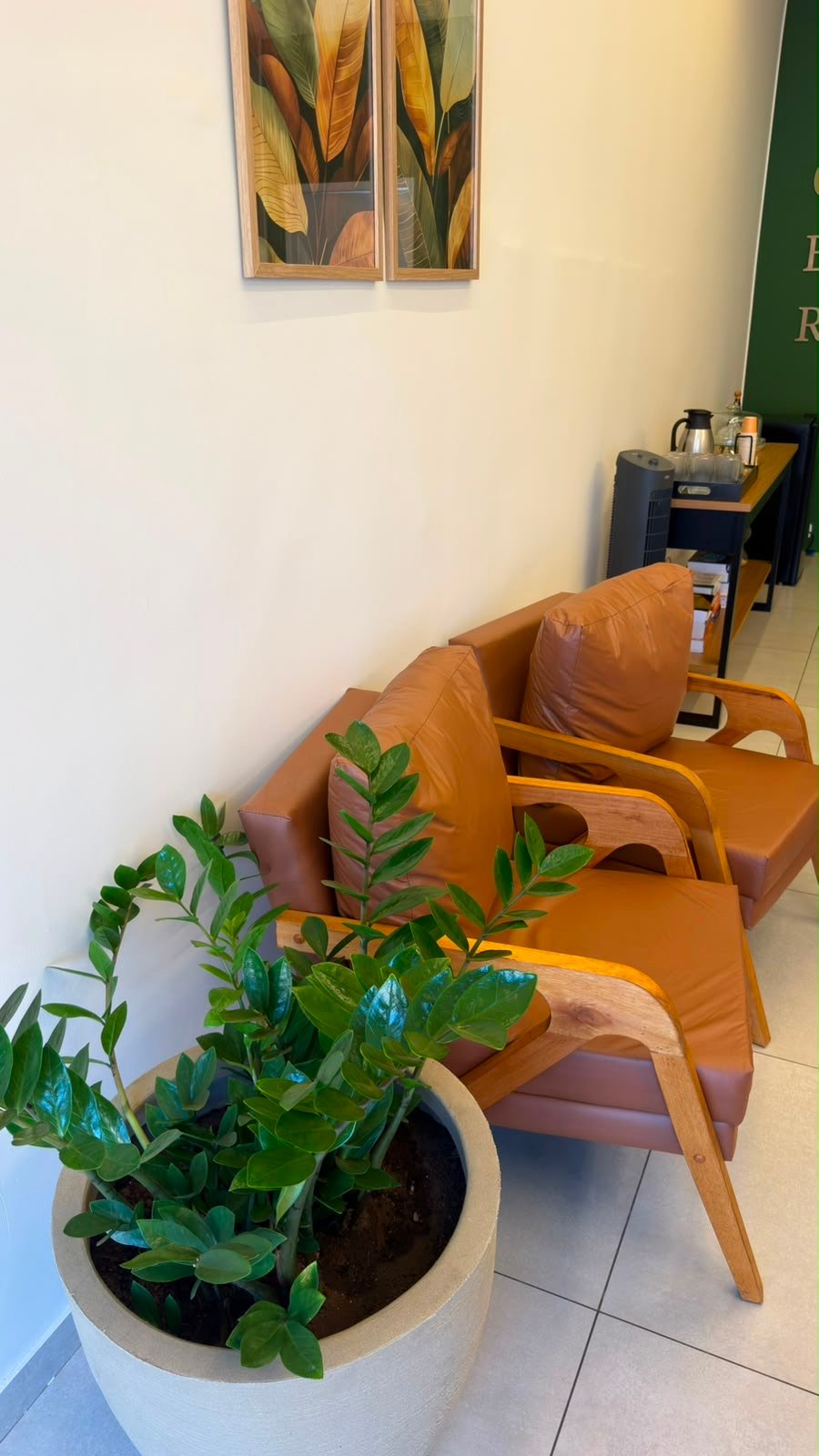 Sala de espera do escritório